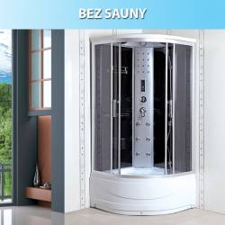 KABINA PRYSZNICOWA Z HYDROMASAŻEM WSH306B CZARNA 100x100 CM WSH306B-100