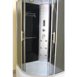 KABINA PRYSZNICOWA Z HYDROMASAŻEM WSH306B CZARNA 100x100 CM WSH306B-100