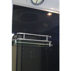 KABINA PRYSZNICOWA Z HYDROMASAŻEM WSH306B CZARNA 100x100 CM WSH306B-100