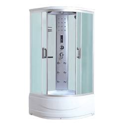 KABINA PRYSZNICOWA Z HYDROMASAŻEM WSH1306A MAT BIAŁA 90x90 CM WSH1306A-WH-90