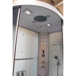 KABINA PRYSZNICOWA Z HYDROMASAŻEM I SAUNĄ WSH7106RWS PRAWA BIAŁA 120x80 CM WSH7106RWS-120X80