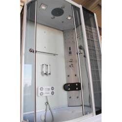 KABINA PRYSZNICOWA Z HYDROMASAŻEM I SAUNĄ WSH7106RWS PRAWA BIAŁA 120x80 CM WSH7106RWS-120X80