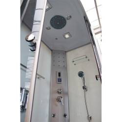 KABINA PRYSZNICOWA Z HYDROMASAŻEM I SAUNĄ WSH7106RWS PRAWA BIAŁA 120x80 CM WSH7106RWS-120X80