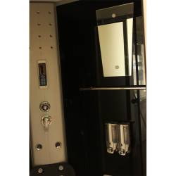 KABINA PRYSZNICOWA Z HYDROMASAŻEM I SAUNĄ WSH7106RS PRAWA 120x80 CM WSH7106RS-120X80