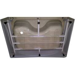 KABINA PRYSZNICOWA Z HYDROMASAŻEM I SAUNĄ WSH6804S 120x85 CM WSH6804S-120X85