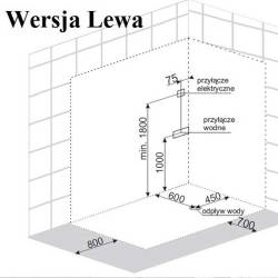 KABINA PRYSZNICOWA Z HYDROMASAŻEM I SAUNĄ VICTORIA 9912LS LEWA 120x85 CM VICTORIA-9912LS-120
