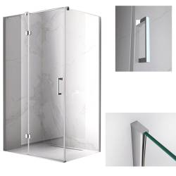 KABINA PRYSZNICOWA PROSTOKĄTNA KZ02D CHROM 120x80 CM KZ02D-120X80