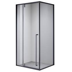 KABINA PRYSZNICOWA PROSTOKĄTNA BS12B CZARNA 110x80 CM BS12B-110X80