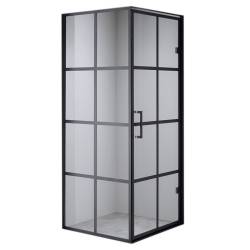 KABINA PRYSZNICOWA KWADRATOWA BS10B CZARNA 90x90 CM BS10B-90