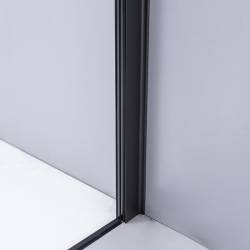 KABINA PRYSZNICOWA KWADRATOWA BS04A CZARNA 80x80 CM BS04A-80