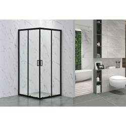 KABINA PRYSZNICOWA KWADRATOWA BL31B CZARNA 90x90 CM BL31B-90