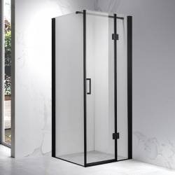 KABINA PRYSZNICOWA KWADRATOWA + BRODZIK KZ1390A/SXL02A CZARNA/BIAŁY 80x80 KZ1390A-BL+SXL02A-WH