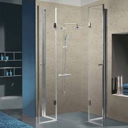 KABINA PRYSZNICOWA KWADRATOWA + BRODZIK KZ1290C/ST06A CHROM/BIAŁY 100x100CM KZ1290C+ST06A-WH