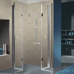 KABINA PRYSZNICOWA KWADRATOWA + BRODZIK KZ1290B/SXL02B CHROM/CZARNY 90x90 KZ1290B+SXL02B-BL