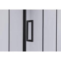 KABINA PRYSZNICOWA KWADRATOWA + BRODZIK BS13B/SXL02B CZARNA/CZARNY 90x90 CM BS13B+ST02B-BL