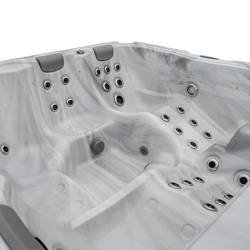 JACUZZI OGRODOWE WANNA BOKO BIAŁA OBUDOWA CZARNA 230x230 CM BOKO-4196