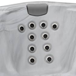 JACUZZI OGRODOWE WANNA BOKO BIAŁA OBUDOWA CZARNA 230x230 CM BOKO-4196