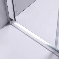 DRZWI PRYSZNICOWE SH02E CHROM 120 CM 6 MM