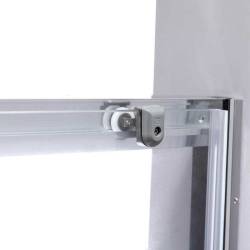 DRZWI PRYSZNICOWE SH02B CHROM 90 CM 6 MM