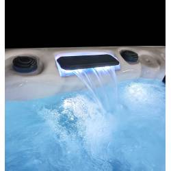 JACUZZI OGRODOWE WANNA SPA347 CAPPUCCINO OBUDOWA ANTRACYT 230x230 CM