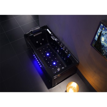 Wanna SPA z hydromasażem Gomera 938C CZARNA BLACK 162x76