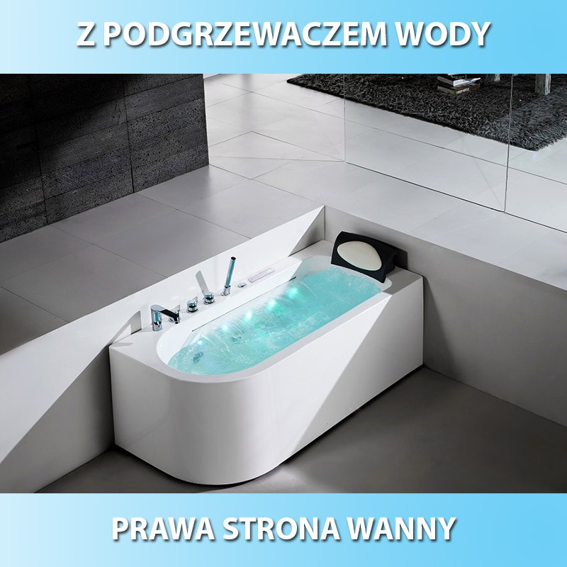 Wanna SPA z hydromasażem Hydra 936R 160×75 PRAWA Wanna SPA z hydromasażem Hydra 936R 160×75 PRAWA