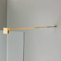 ŚCIANKA PRYSZNICOWA SH07G ZŁOTA 130 CM 8 MM SH07G-GL-130