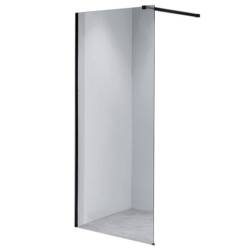 ŚCIANKA PRYSZNICOWA SH07G CZARNA 130 CM 8 MM SH07G-BL-130