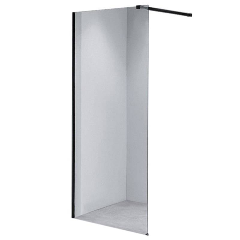 ŚCIANKA PRYSZNICOWA SH07F CZARNA 120 CM 8 MM SH07F-BL-120