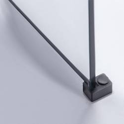 ŚCIANKA PRYSZNICOWA SH07E CZARNA 110 CM 8 MM SH07E-BL-110