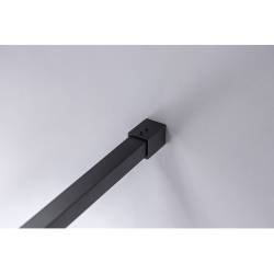 ŚCIANKA PRYSZNICOWA SH07E CZARNA 110 CM 8 MM SH07E-BL-110