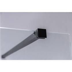 ŚCIANKA PRYSZNICOWA SH07E CZARNA 110 CM 8 MM SH07E-BL-110