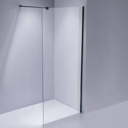 ŚCIANKA PRYSZNICOWA SH07B CZARNA 80 CM 8 MM SH07B-BL-80