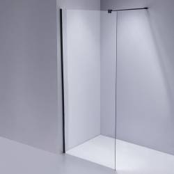 ŚCIANKA PRYSZNICOWA SH07B CZARNA 80 CM 8 MM SH07B-BL-80