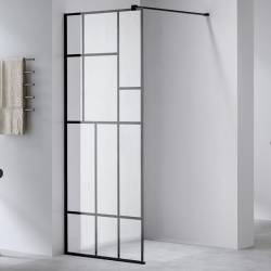 ŚCIANKA PRYSZNICOWA SH05G CZARNA 130 CM 8 MM SH05G-BL-130
