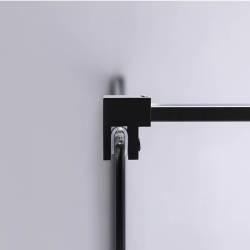 ŚCIANKA PRYSZNICOWA SH05G CZARNA 130 CM 8 MM SH05G-BL-130