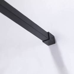 ŚCIANKA PRYSZNICOWA SH05G CZARNA 130 CM 8 MM SH05G-BL-130