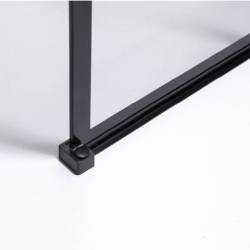 ŚCIANKA PRYSZNICOWA SH05F CZARNA 120 CM 8 MM SH05F-BL-120