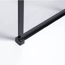 ŚCIANKA PRYSZNICOWA SH05C CZARNA 90 CM 8MM SH05C-BL-90