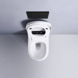 ZESTAW PODTYNKOWY WC STELAŻ TOALETA AUTOMATYCZNA DROP-WH PRZYCISK CZARNY ZES-DROP-WH-B-BL