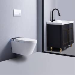 ZESTAW PODTYNKOWY WC STELAŻ TOALETA AUTOMATYCZNA DROP-WH PRZYCISK CHROM ZES-DROP-WH-B-CH