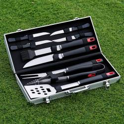 ZESTAW AKCESORIÓW DO GRILA BBQ-A2 ZE STALI NIERDZEWNEJ 9w1 + WALIZKA BBQ-A2