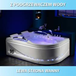 WANNA Z HYDROMASAŻEM VENEZIA 761 LEWA BIAŁA 180x120 CM VENEZIA-761L