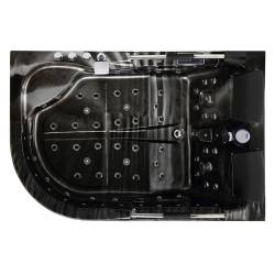 WANNA Z HYDROMASAŻEM JACUZZI Venezia 761 180x120 CZARNA FALA PRAWA VENEZIA-761R-BL-W