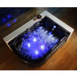 WANNA Z HYDROMASAŻEM JACUZZI Venezia 761 180x120 CZARNA FALA PRAWA VENEZIA-761R-BL-W