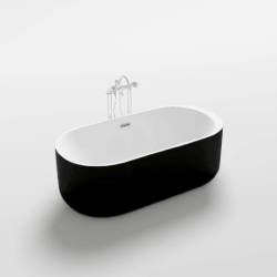 WANNA WOLNOSTOJĄCA VOX 501 CZARNA PRZELEW CHROM 170x80 CM VOX-501-BL-170