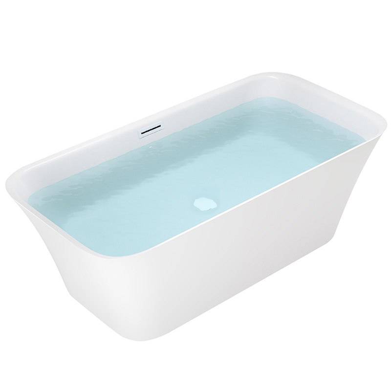 WANNA WOLNOSTOJĄCA VIANA 511B BIAŁA PRZELEW BIAŁY POŁYSK 160x75 CM VIANA-511B-P-WH
