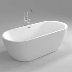 WANNA WOLNOSTOJĄCA PORTO 503B BIAŁA PRZELEW CHROM 170x75 CM PORTO-503B-170X75