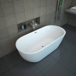 WANNA WOLNOSTOJĄCA PORTO 503B BIAŁA PRZELEW CHROM 170x75 CM PORTO-503B-170X75