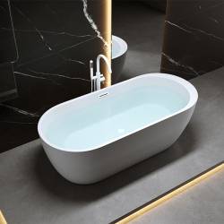 WANNA WOLNOSTOJĄCA PORTO 503B BIAŁA PRZELEW BIAŁY POŁYSK 170x75 CM PORTO-503B-P-WH